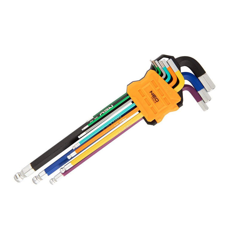 9pc Extra Long Hex Key Set