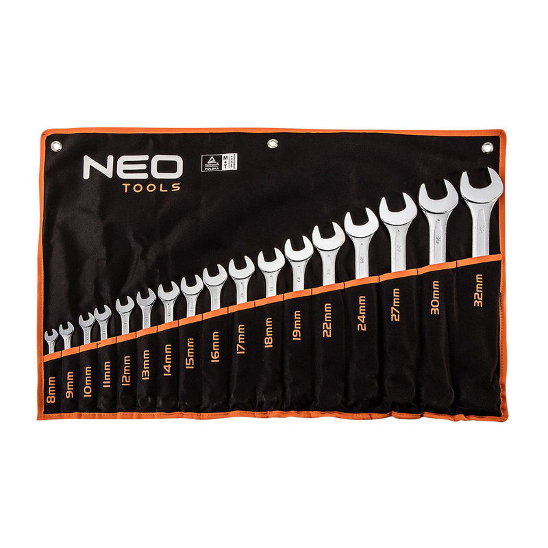 17pc Combination Spanners Set 8-32mm