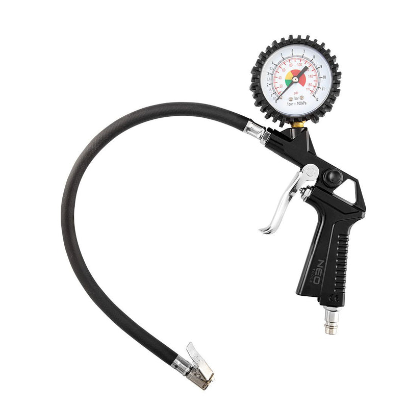 Inflating Gun with Manometer 300mm Hose