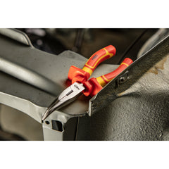 Long nose plier VDE 180mm (7") crv polished