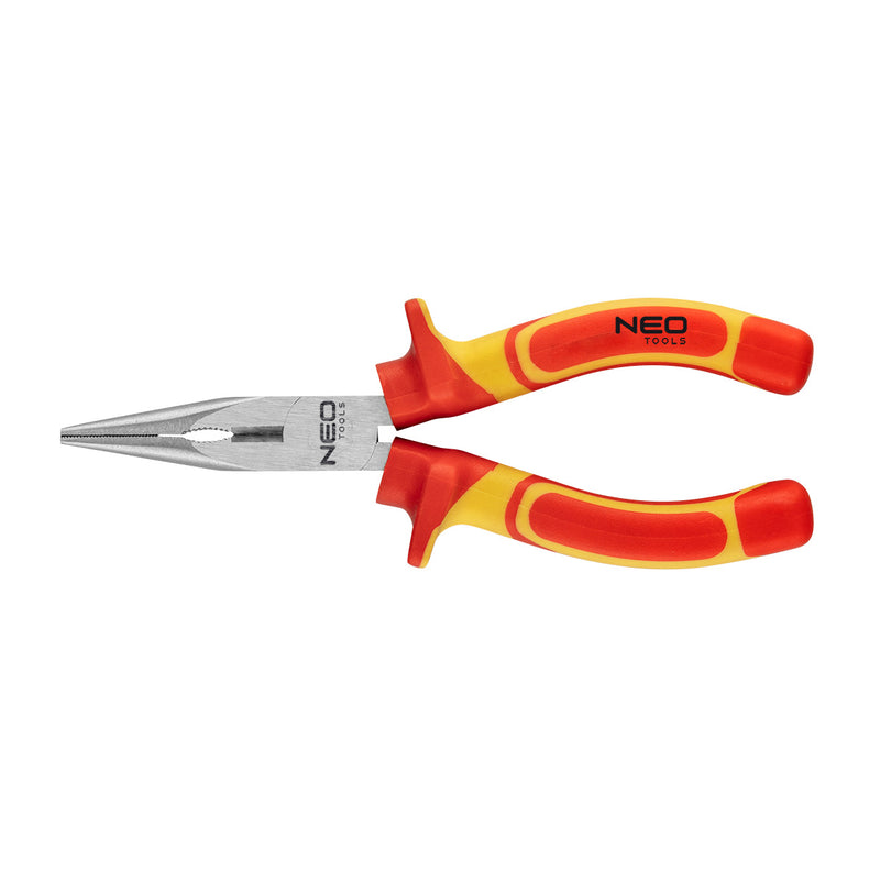 Long nose plier VDE 180mm (7") crv polished