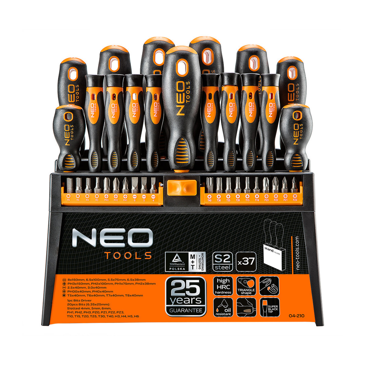 Screwdriver Set With Bits 37pc