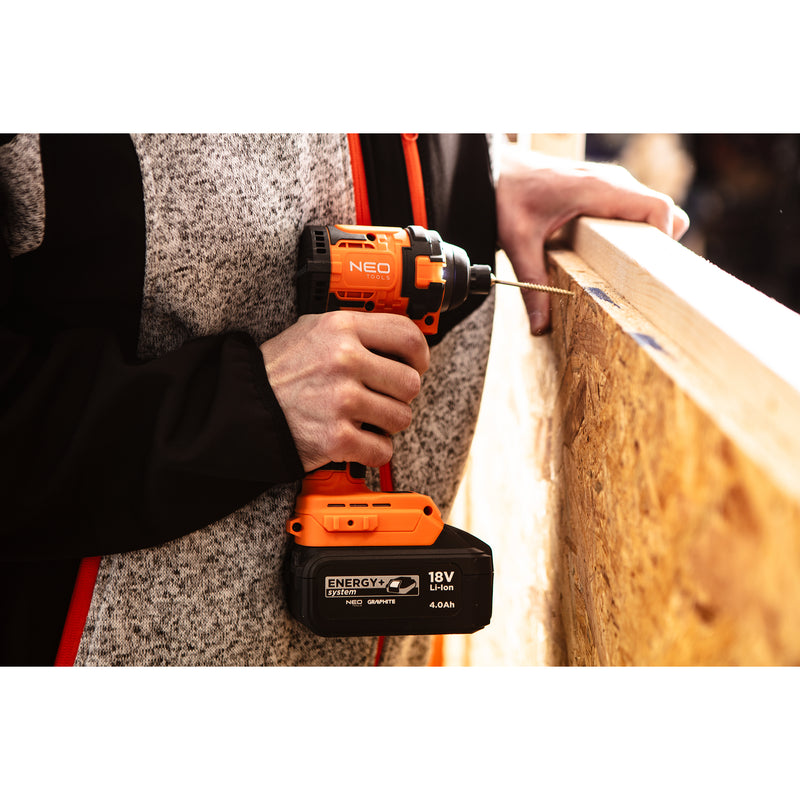 Energy+ 18v 1/4" Impact Screwdriver Compact 300Nm Brushless (Body Only)