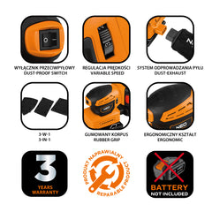 3in1 Orbital Sander 18v  No Battery