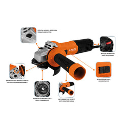 Angle Grinder 1000W 125mm 240v