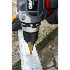 HSS TiN Step Drill Bit Set 3-20mm Hex 3pc