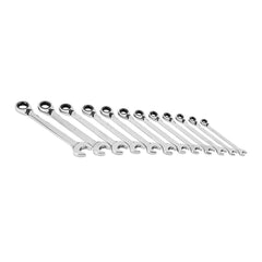 Ratchet and Combi Spanner Set of 12 pieces 8 - 19mm soft case