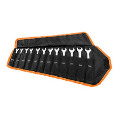 Ratchet and Combi Spanner Set of 12 pieces 8 - 19mm soft case