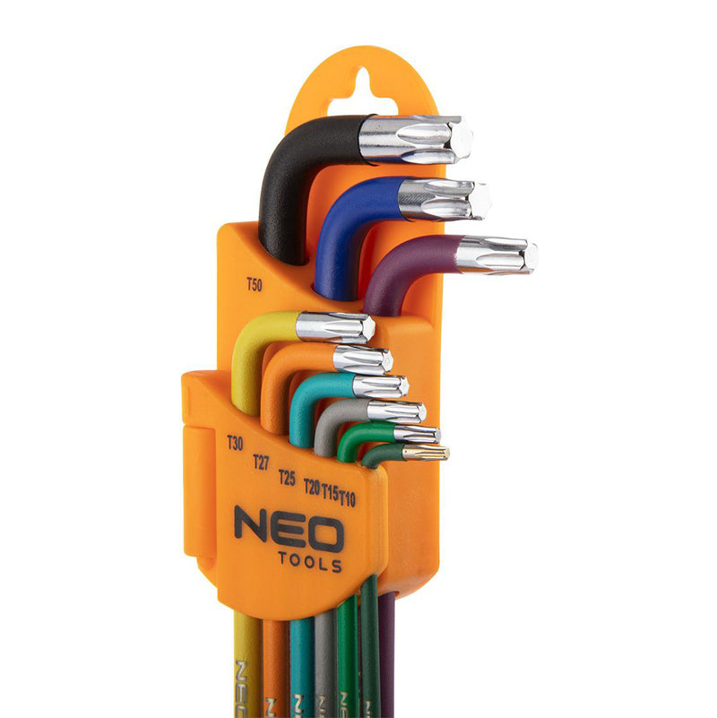 Torx keys T10-T50 9 pcs set with hole