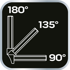 Hex keys with handle sizes: 1.5 2 2.5 3 4 5 6 8mm