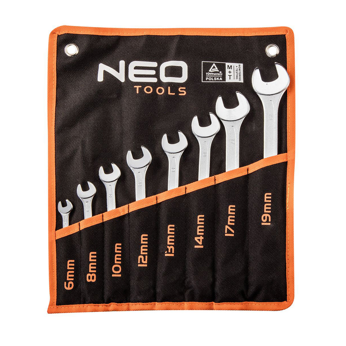 8pc Combination Spanner Set 6 8 10 12 13 14 17 19mm (CrV DIN 3113)