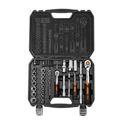 Socket Set 73 pc Set 1/2" and 1/4" Crv