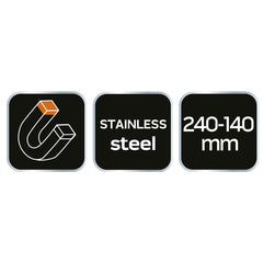 Magnetic Tray 245x145mm Stainles Steel