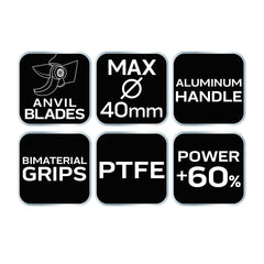Anvil Lopper 765mm range up to 40mm gear