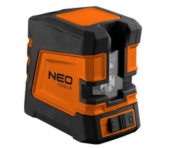Cross line laser 20 m, green, with pouch and magnetic holder