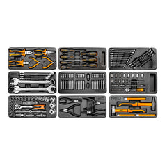 Workshop cabinet 7 drawers + 129 tools
