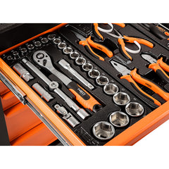 Workshop cabinet 7 drawers + 129 tools