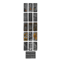 Tool cabinet 12 drawers 229 pcs