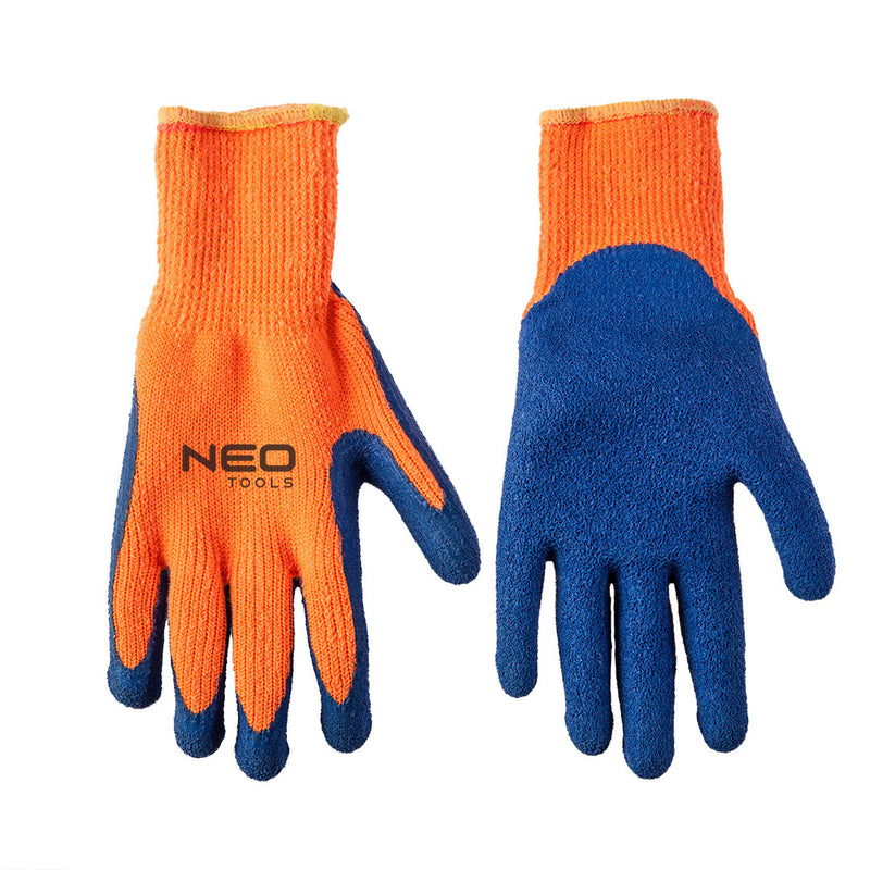 Working gloves insulated acrylic covered with harsh latex "10