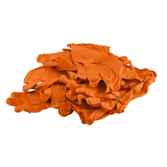 Perforated Nitrile Gloves - Orange 50 pieces