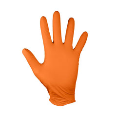 Perforated Nitrile Gloves - Orange 50 pieces