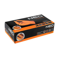 Perforated Nitrile Gloves - Orange 50 pieces