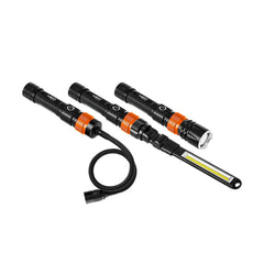 3 in 1 Lamp - Moveable Head Flexible Head and Flashlight