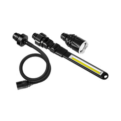 3 in 1 Lamp - Moveable Head Flexible Head and Flashlight