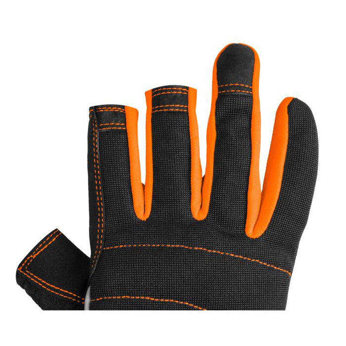 Work Gloves with Magnet Fingerless Size 10"